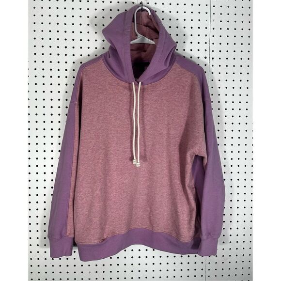 J.Crew university terry two toned oversized hoodie - Picture 1 of 4